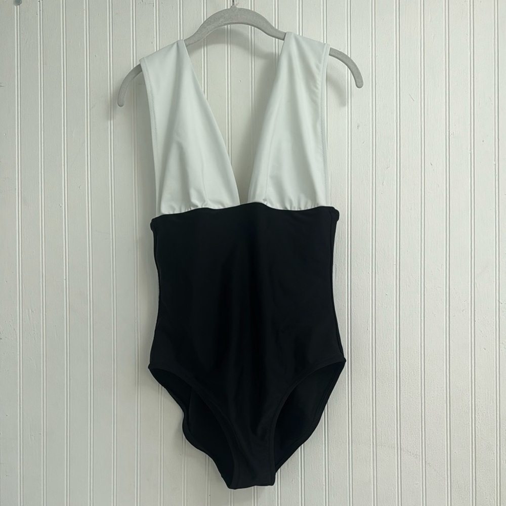J. Crew Black and White Swimsuit NWT
